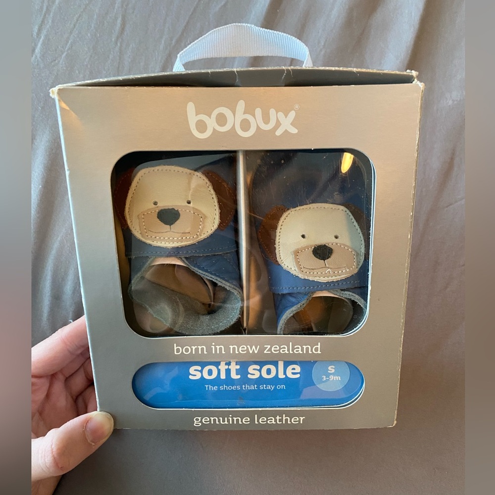 NIB Bobux Genuine Leather Baby Booties/Shoes made in New Zealand